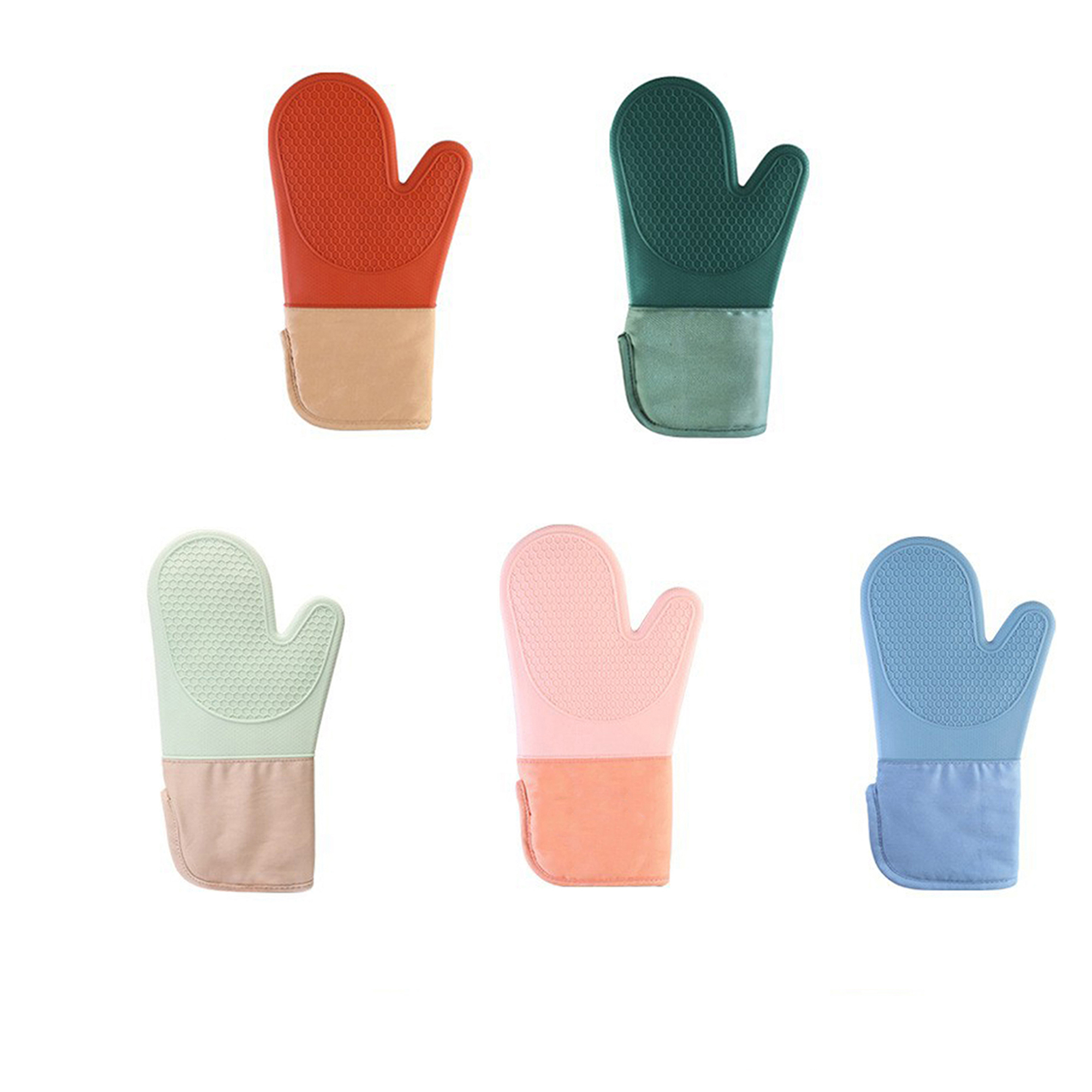 MOQ20 Thickened Lengthened Silicone Oven Mitt 2
