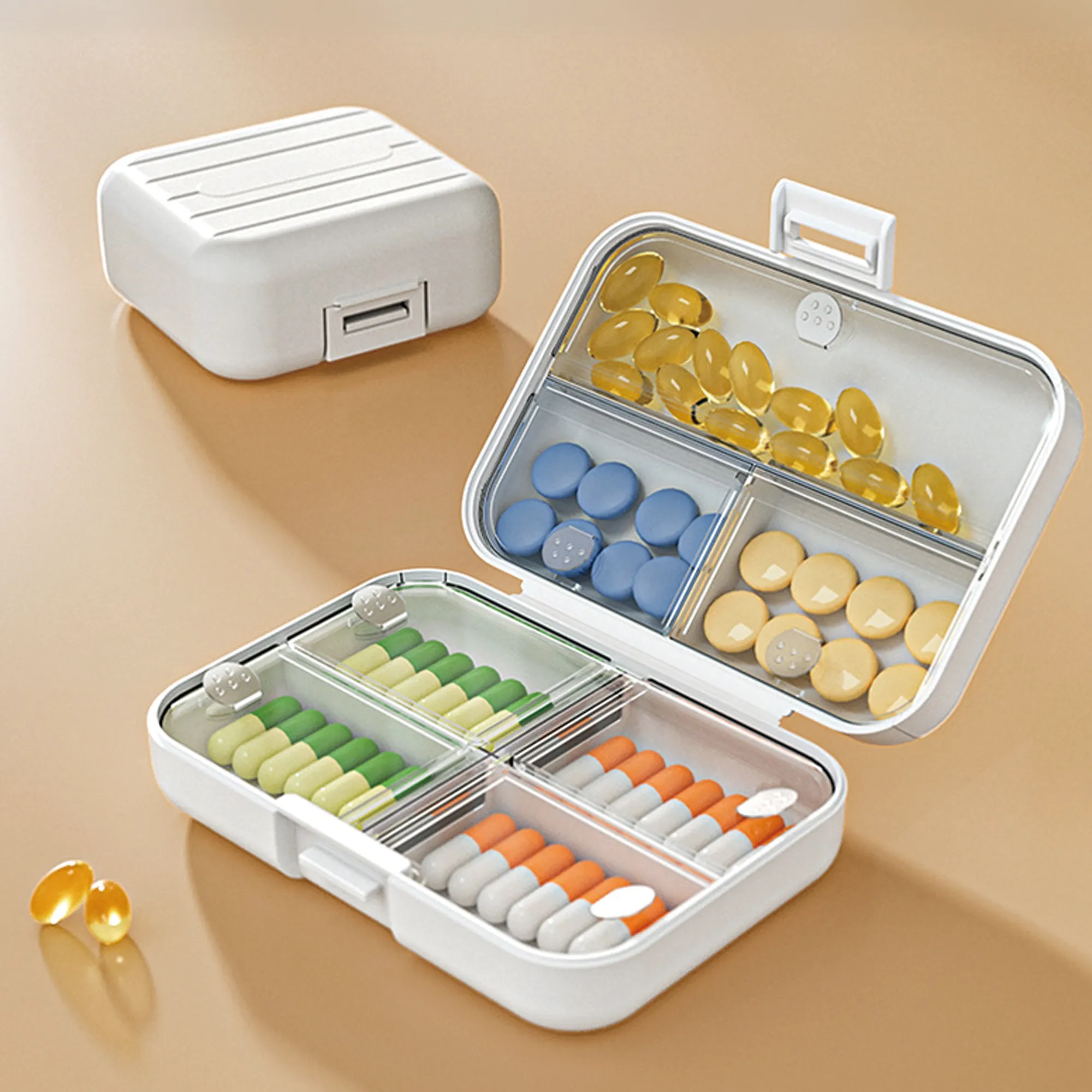 Lightproof Travel Pill Organizer 5