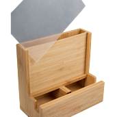 FSC® 100% Bamboo Photo Frame Desktop Organizer 55