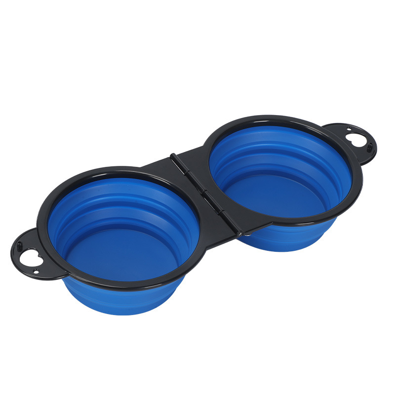 Collapsible Dog Dual Bowls 3