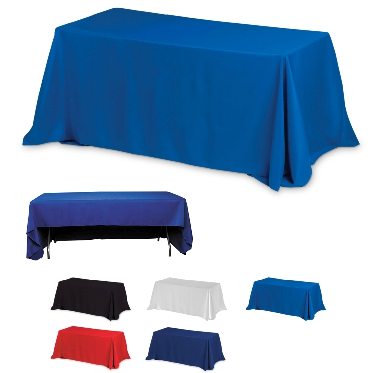 "Preakness Eight" 3-Sided Economy Table Covers & Table Throws -Blanks / Fits 8 ft Table 28
