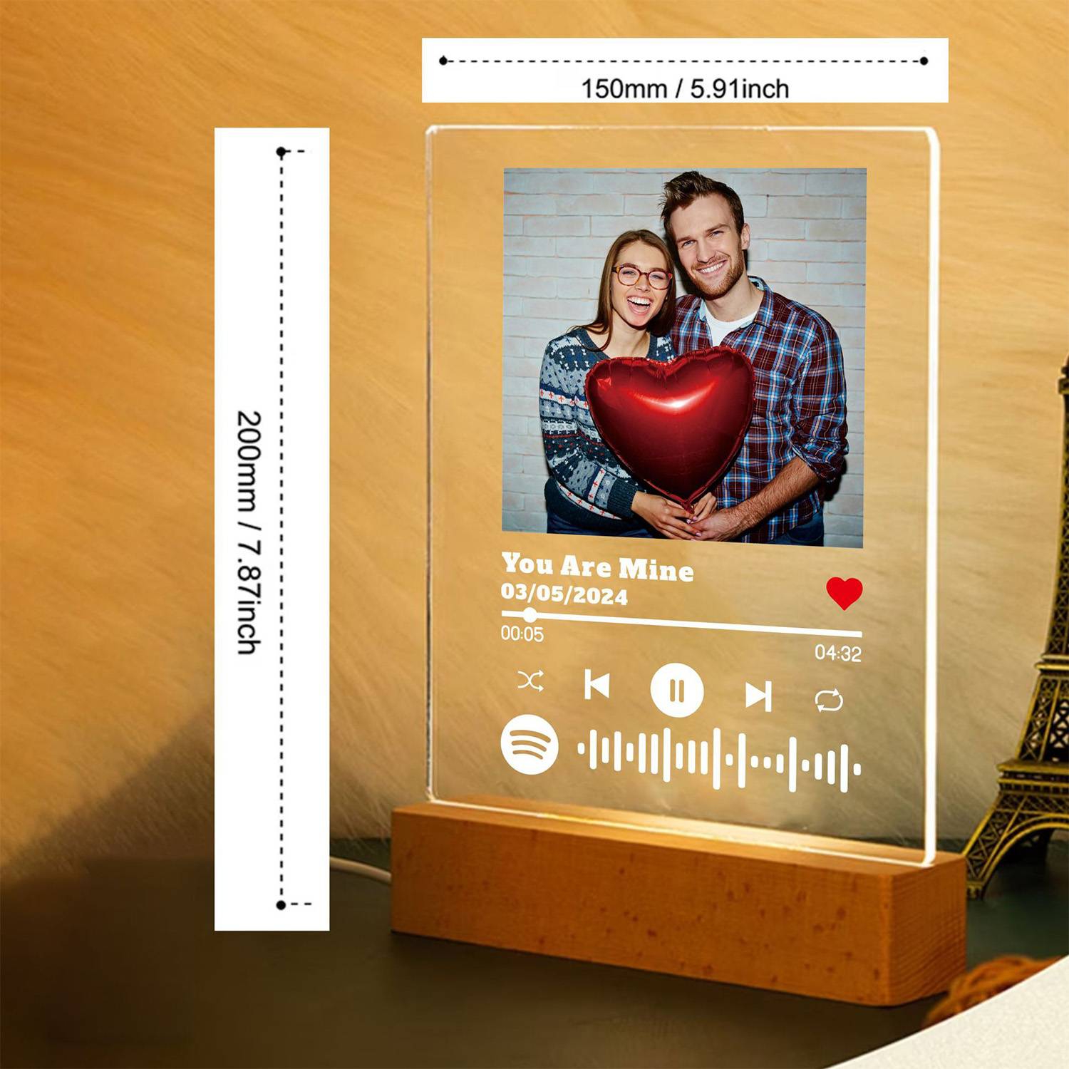 Custom Acrylic Music Plaque w/ Photo 7