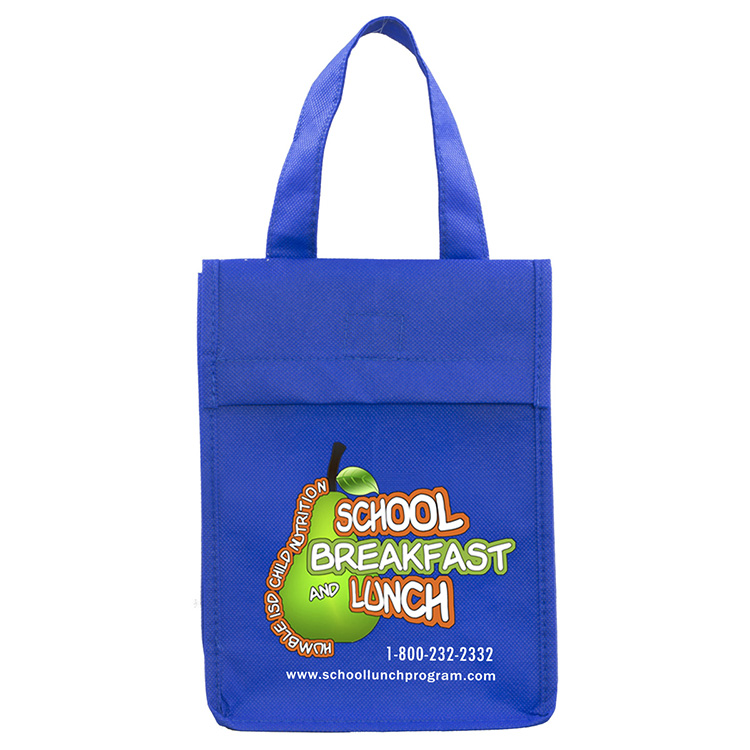 6-1/2"W x 9"H x 3 ½"Gusset - "BAG-IT" Value Priced Lightweight Lunch Tote Bag 19