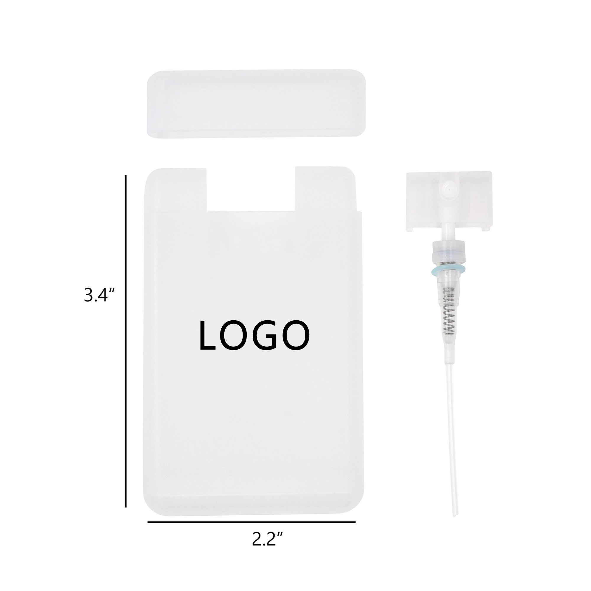 0.7oz Credit Card Size Spray Bottle Empty 8
