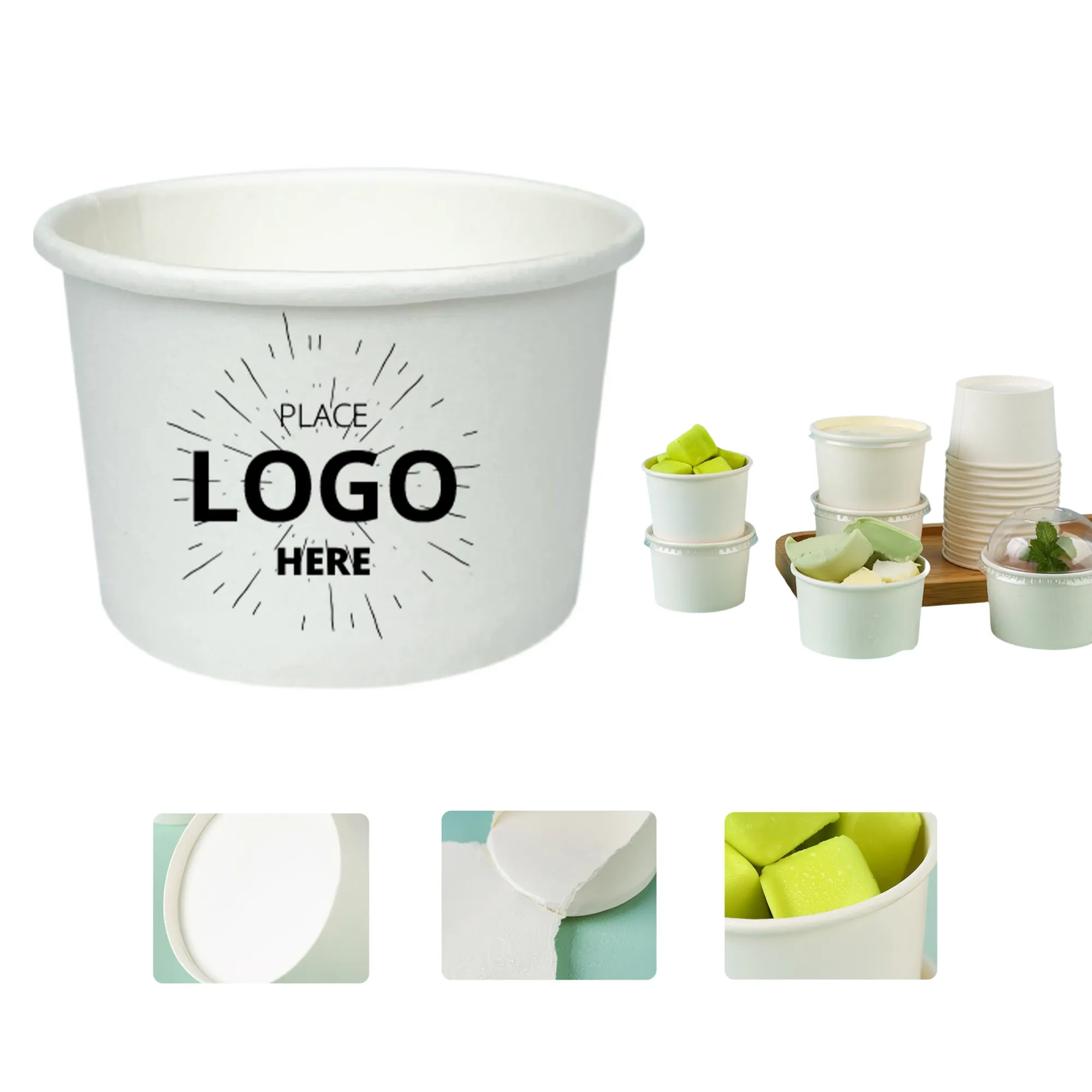 4oz Ice Cream Paper Cup 1