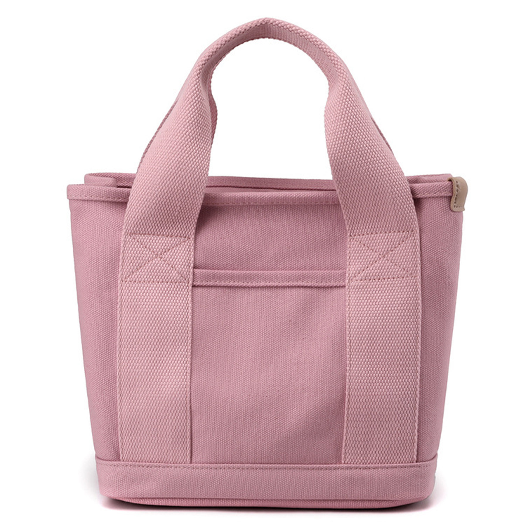 Canvas Small Tote Bag with Zipper, custom tote bag with logo imprint 3