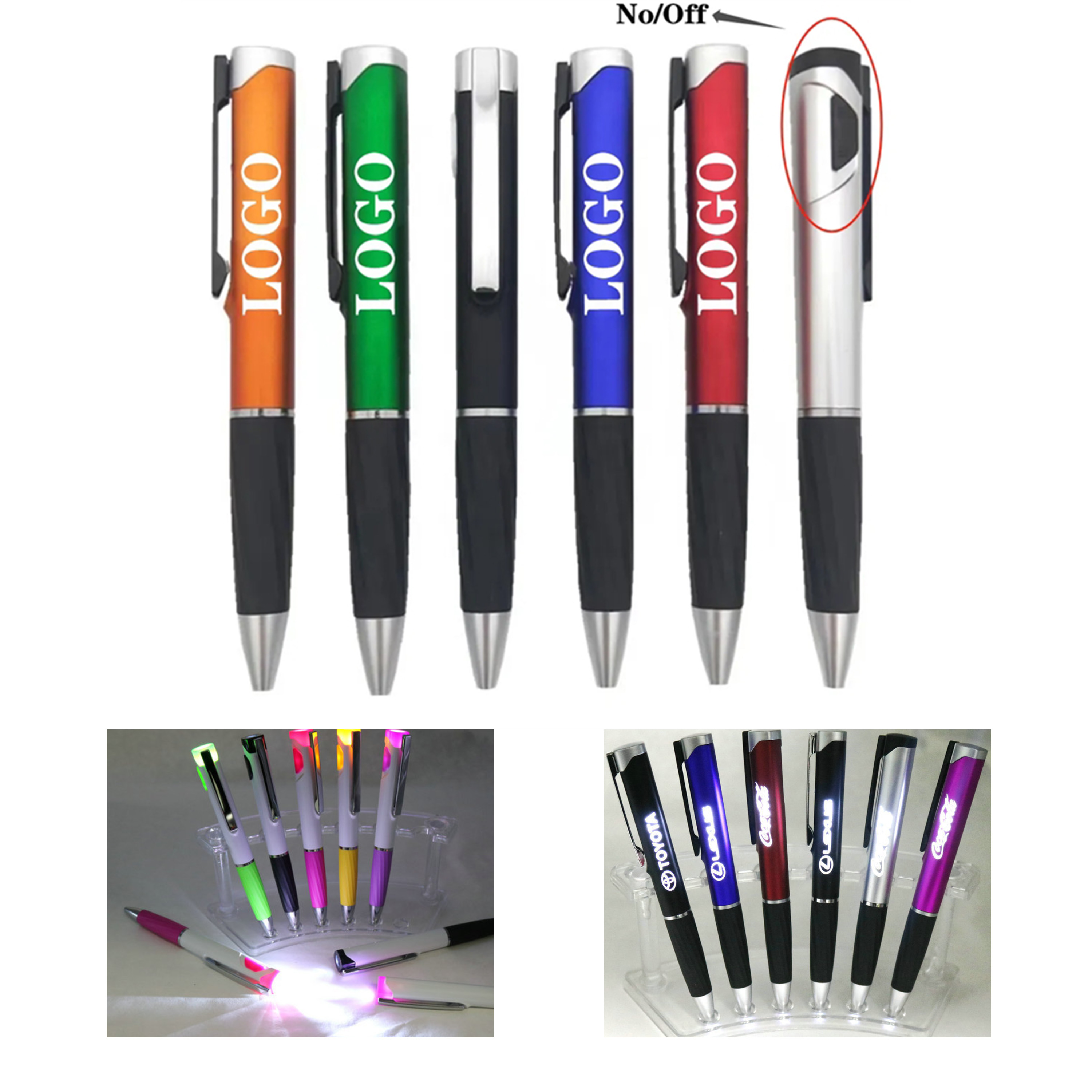 Promotional LED Light Up Logo Pen 2