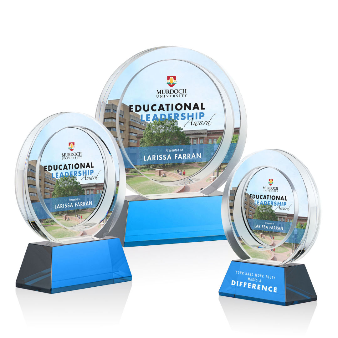 Templeton VividPrint™ Award on Base - Sky Blue