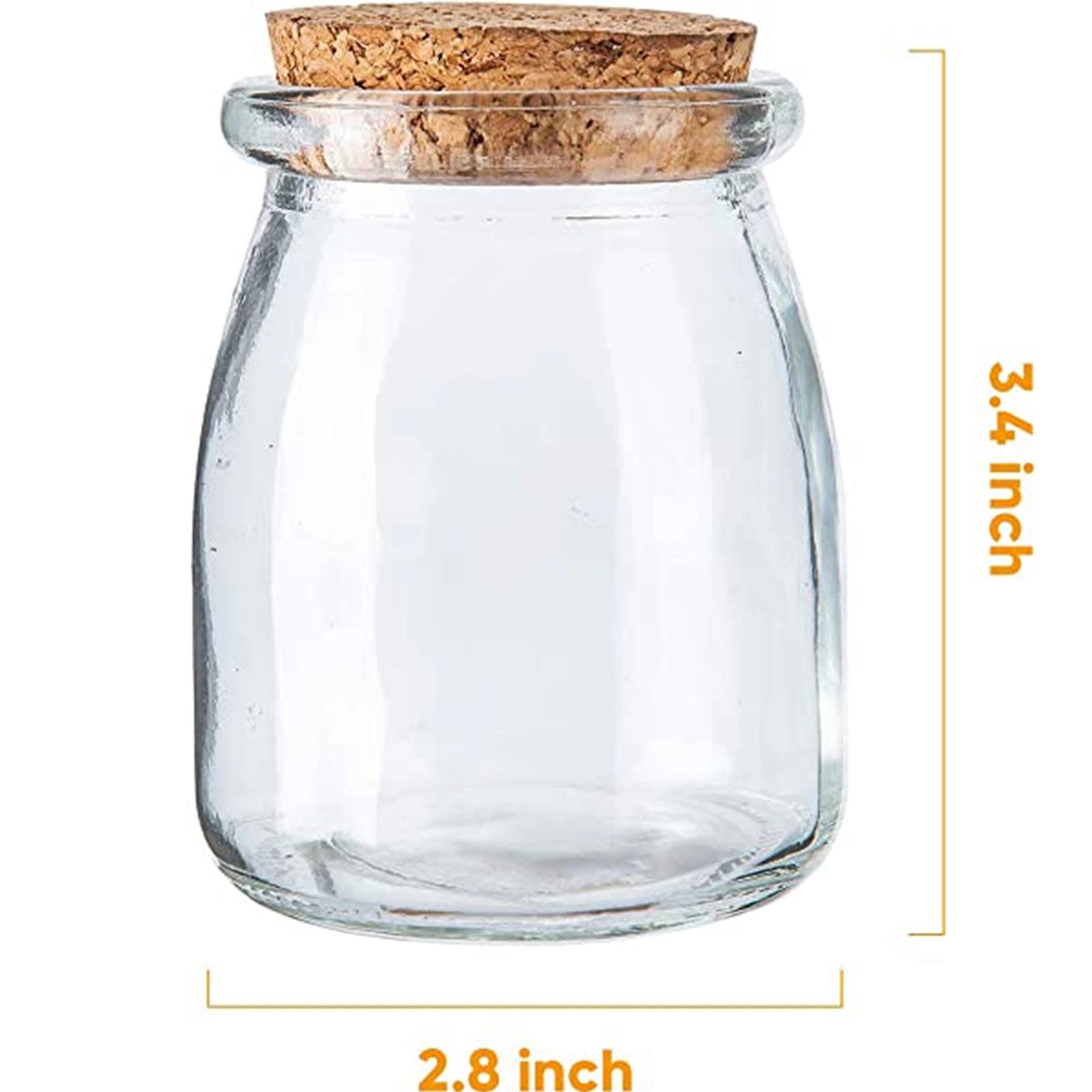 7 Oz Glass Favor Jars With Cork Lids 5