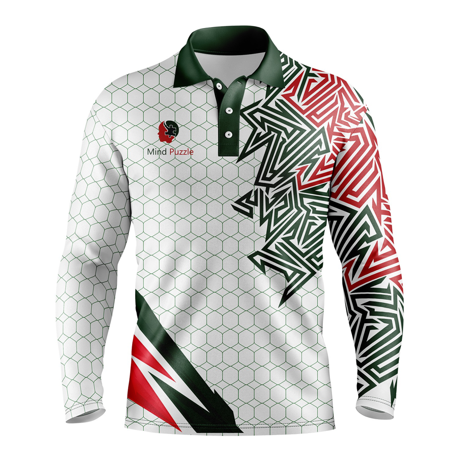 Sublimation Long Sleeve Polo - Pique - Men, Women, Kids 3