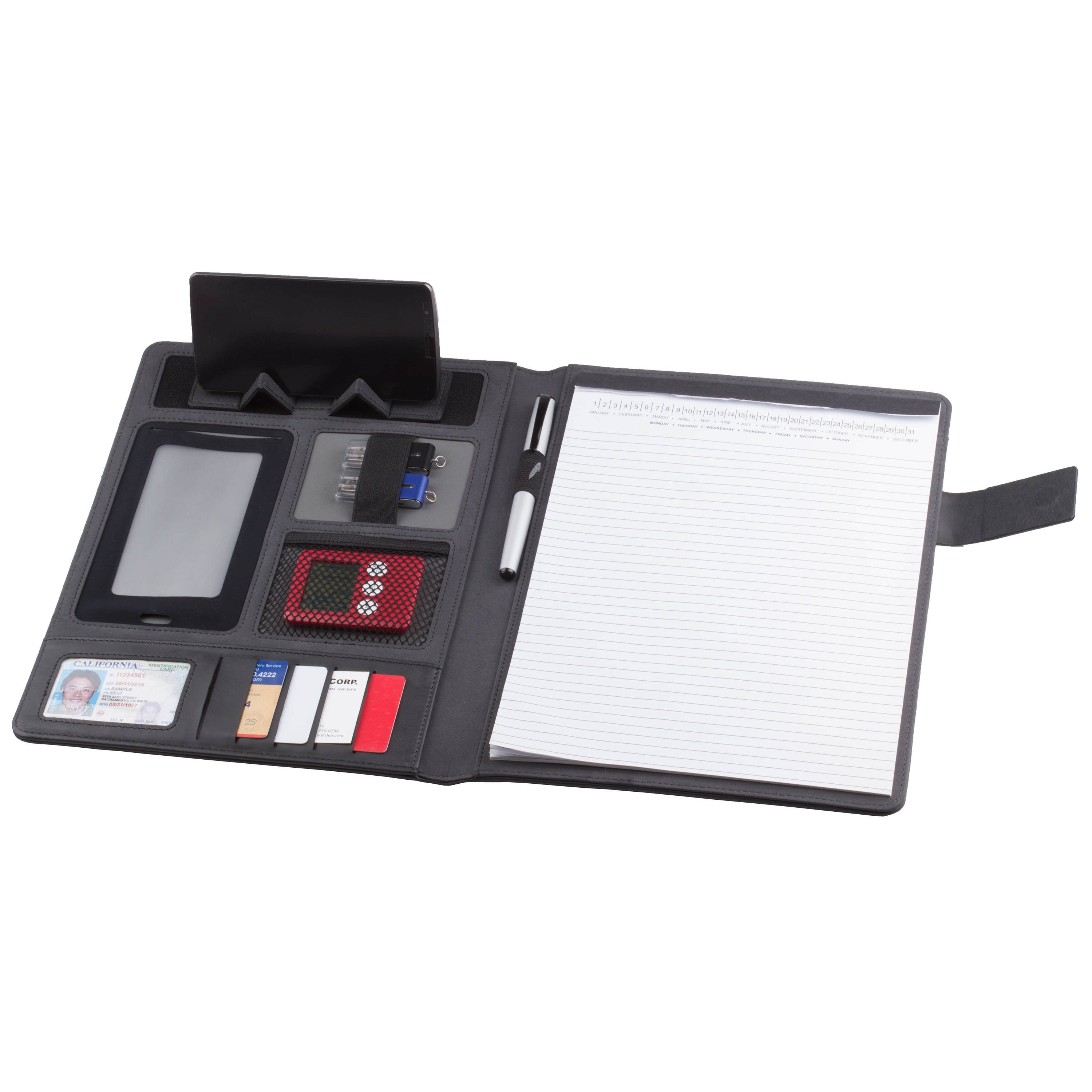 Correspondence Phablet Padfolio w/Magnetic Closure 3