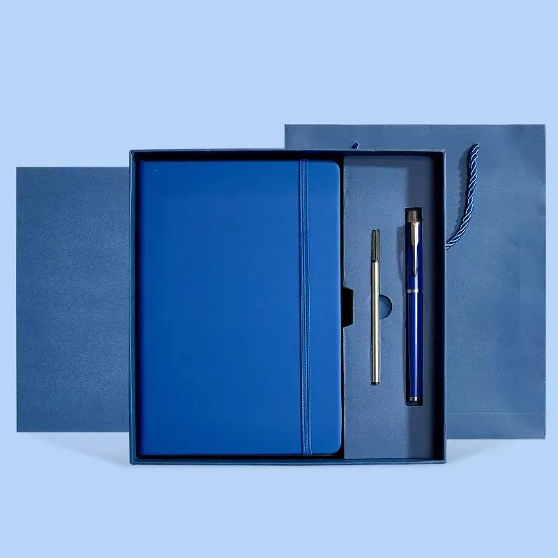 Custom A5 Tie Notebook Business Gift Box Set 4