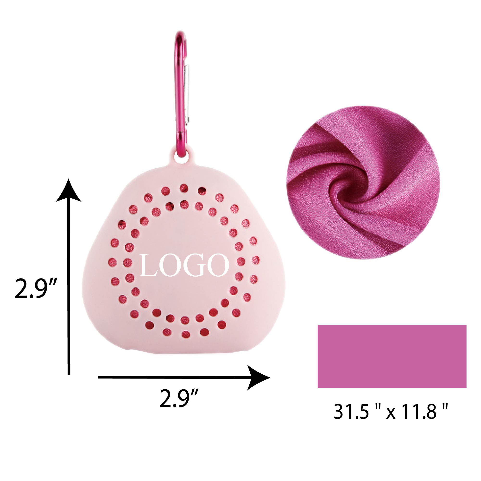 Quick Dry Towels with Silicone Holder 1