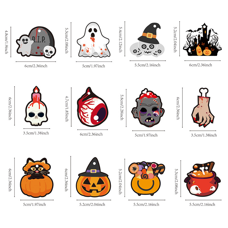Halloween Hanging Decorations, 12 Pieces per Pack 7