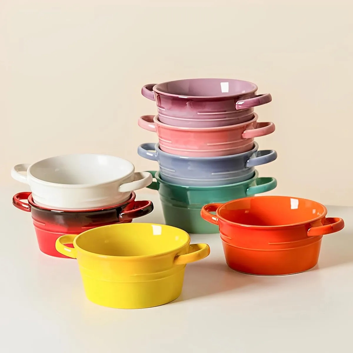 Ceramic Ramen Bowl With Handle 3