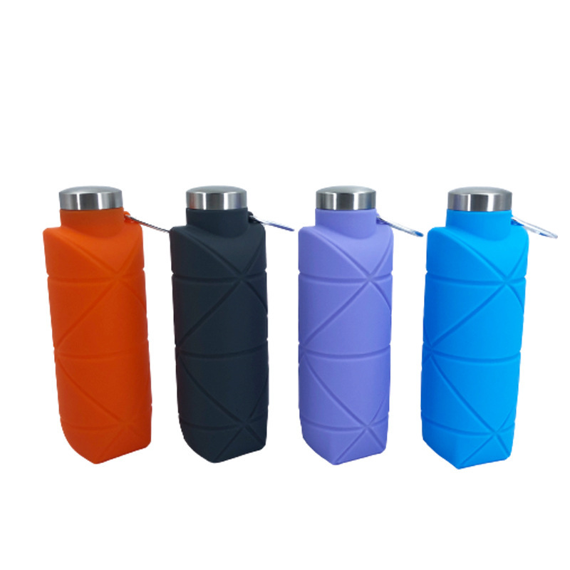 24 oz Collapsible Silicone Sports Water Bottle 6