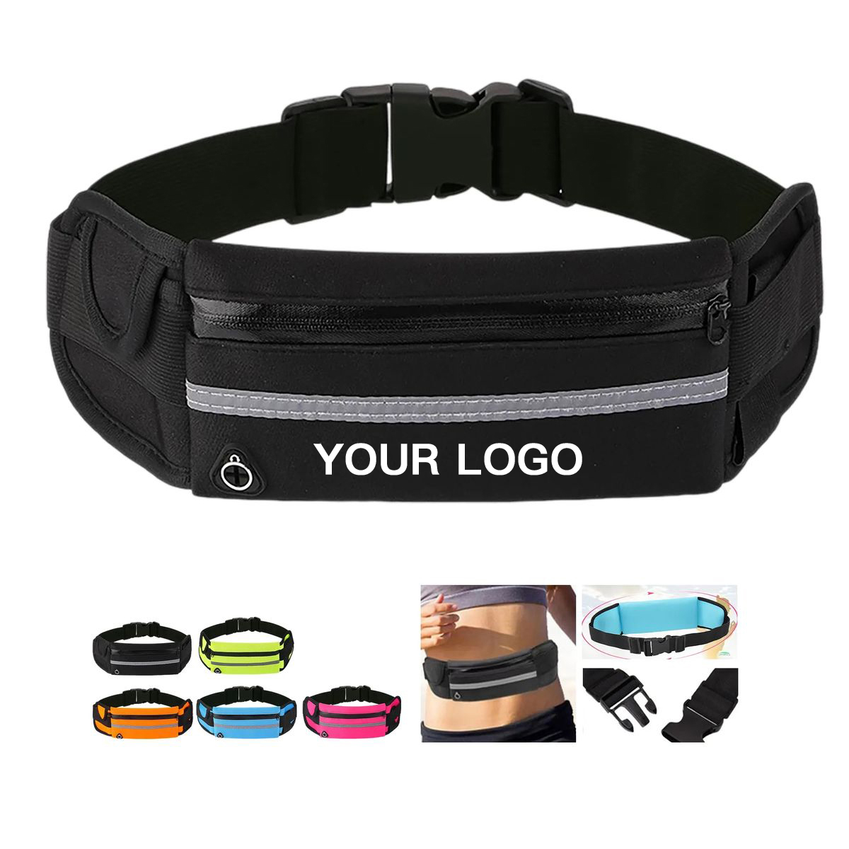 Waist Pack with Bottle Holder and Pockets 2