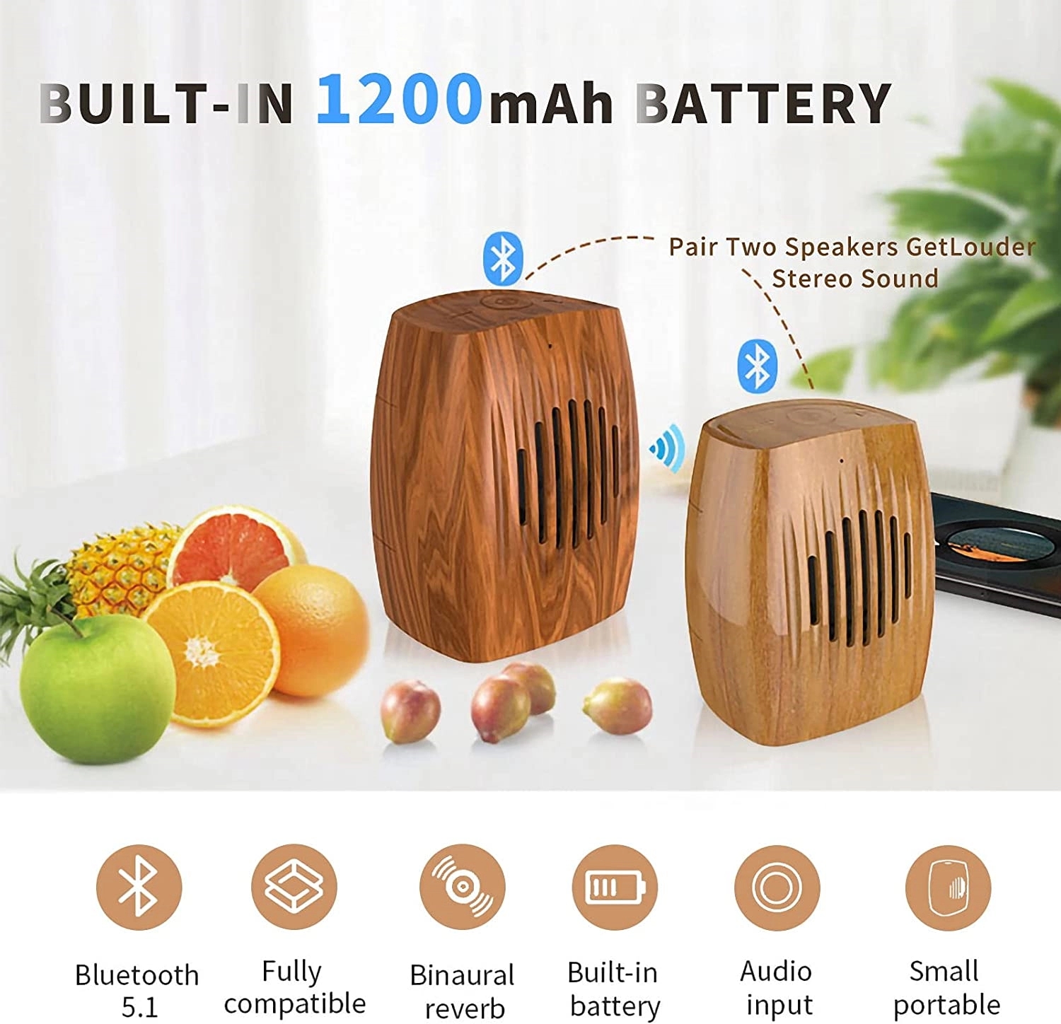 Retro Portable Outdoor Rechargeable Bluetooth Speaker 10