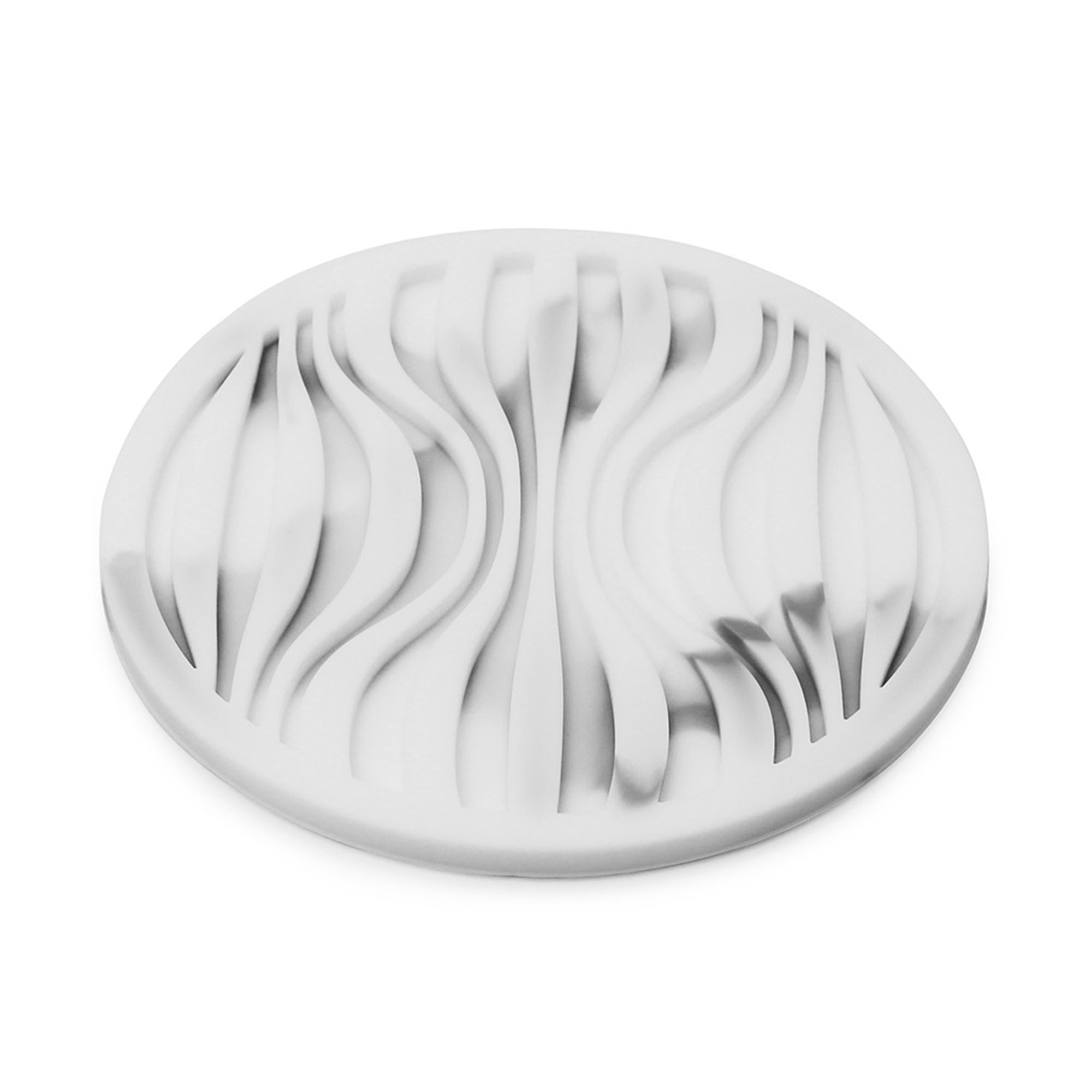 Non-Slip Wavy Round Silicone Coaster 4
