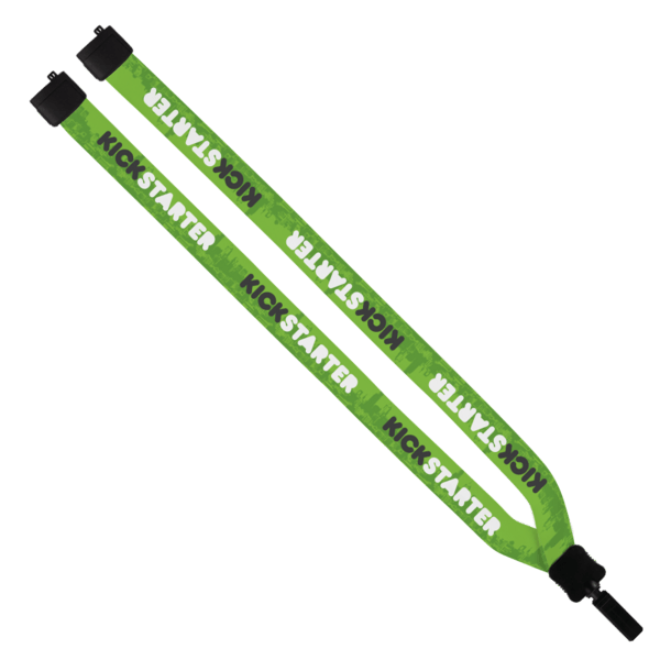 3/4" Dye-Sublimated Lanyard with Plastic Clamshell & Plastic O-Ring 32