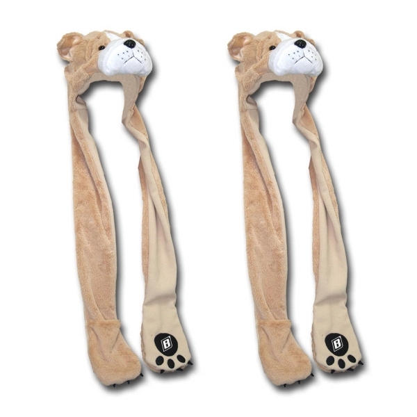 36" Bulldog Hoodie with Paws