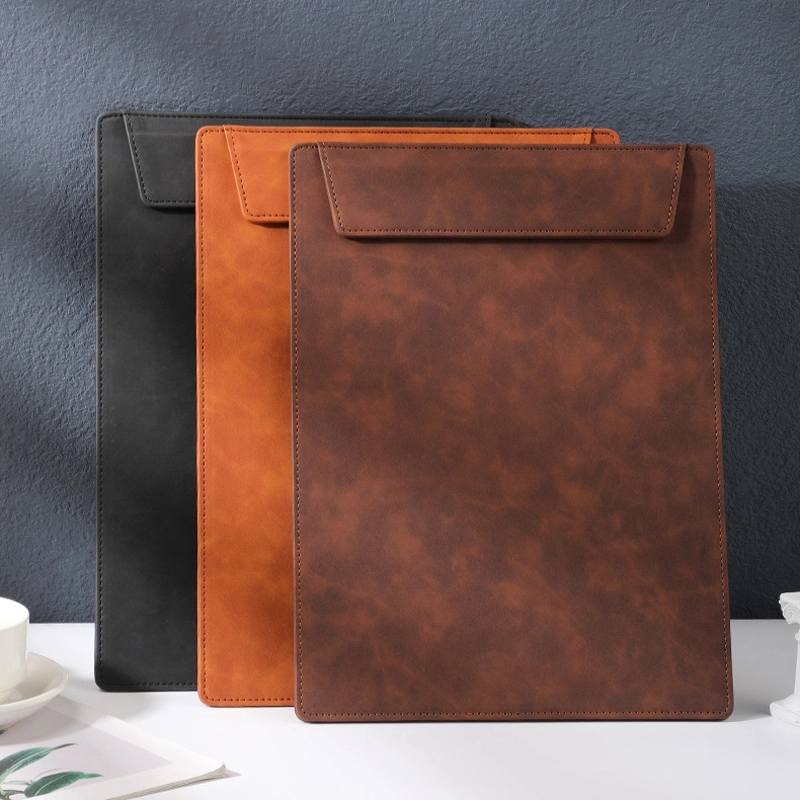 PU Leather A4 Business Hotel Magnet ClipBoard & Writing Pad 3