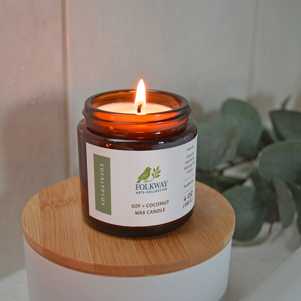 4 oz Hand-Poured Eucalyptus Candles 2