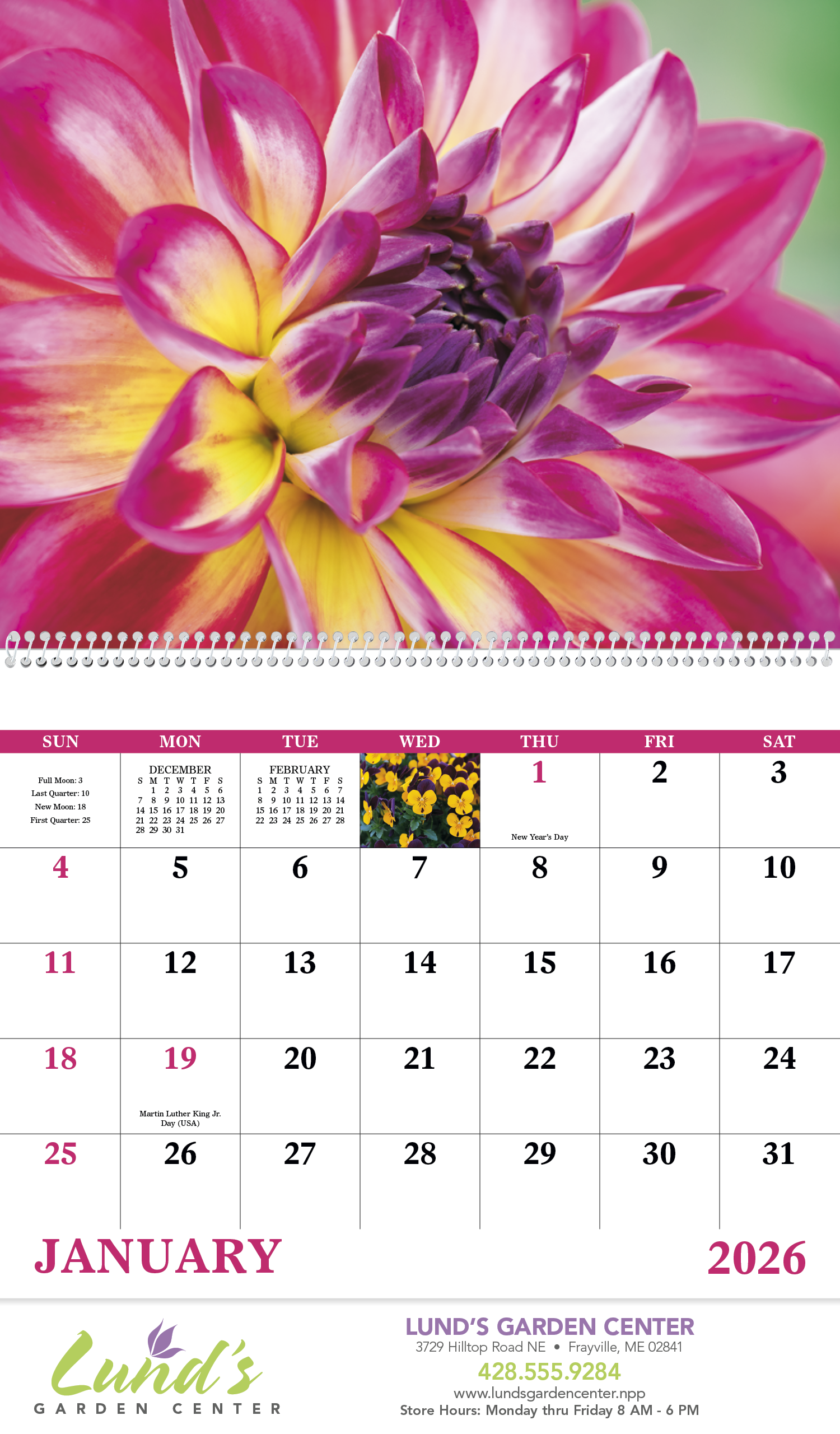 Good Value™ Flowers - Spiral Calendar 19