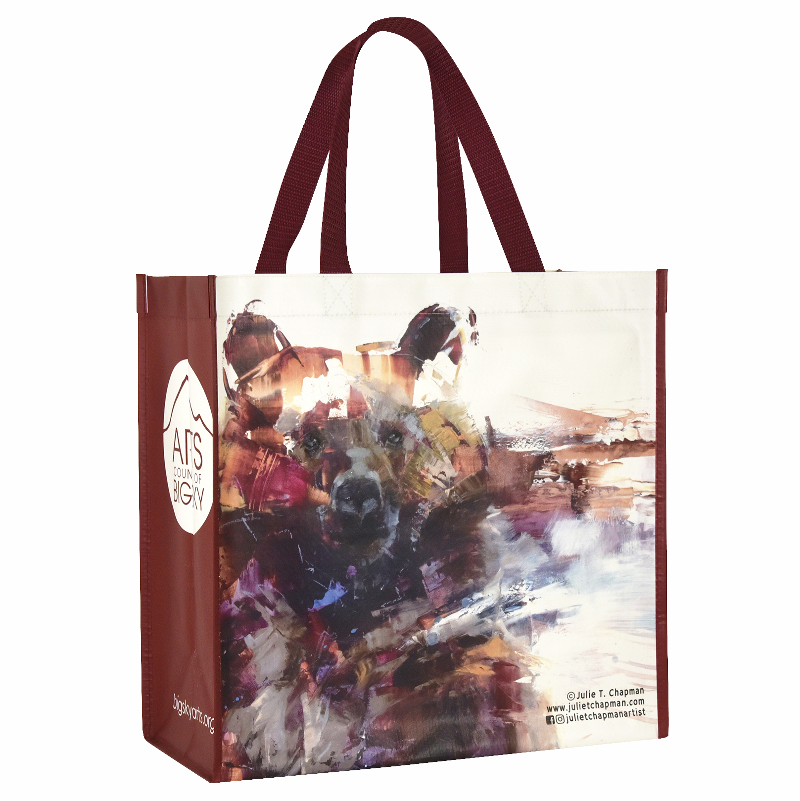 Custom Full-Color 145g Laminated Woven PP Tote Bag 14.3"x14.3"x7" 2