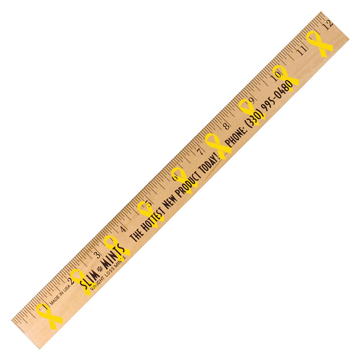 Ribbon Background Rulers - Clear Lacquer Finish 1