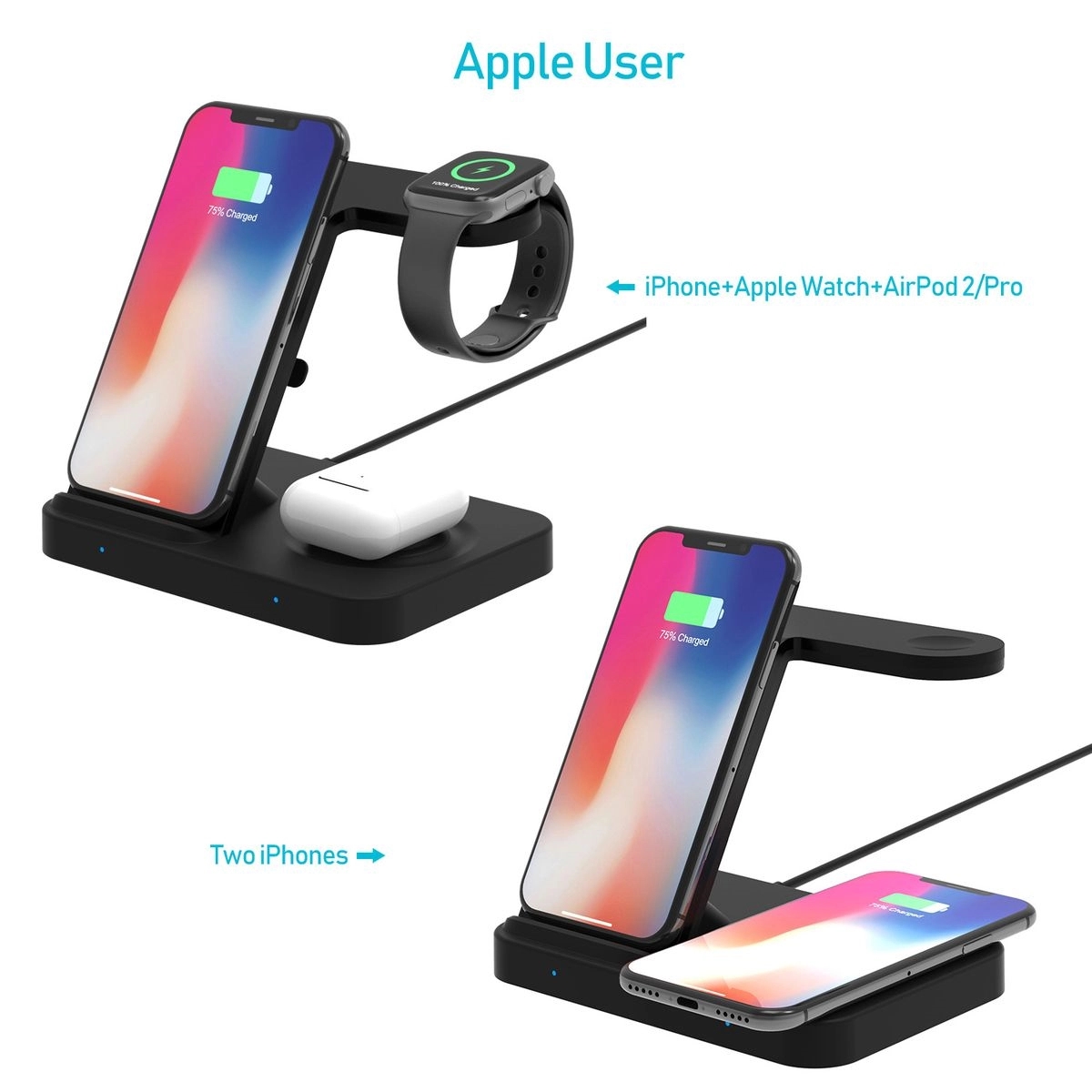 3 In 1 Wireless Fast Charging Station 10