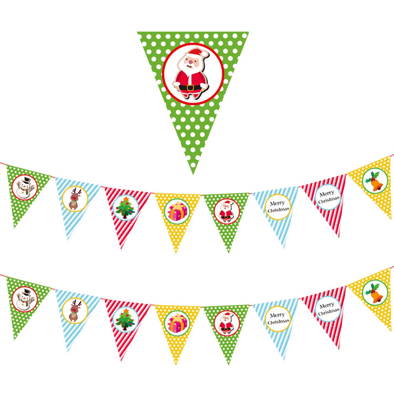 Decorative Christmas Banner Pennant 5