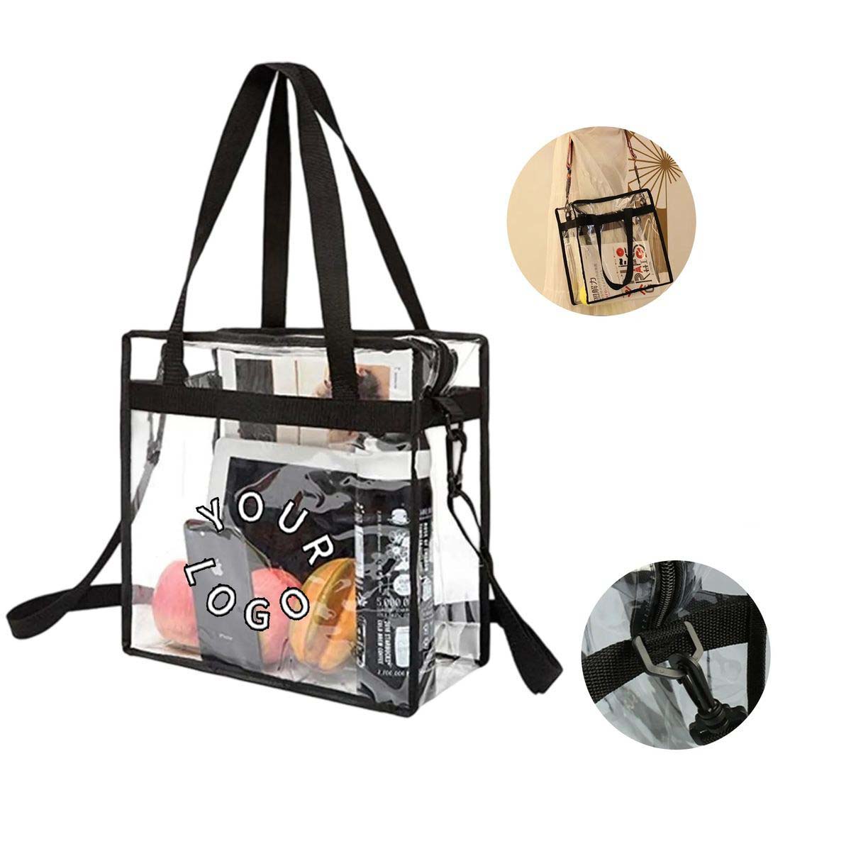 Transparent PVC Storage Bag with Smooth Zipper 3