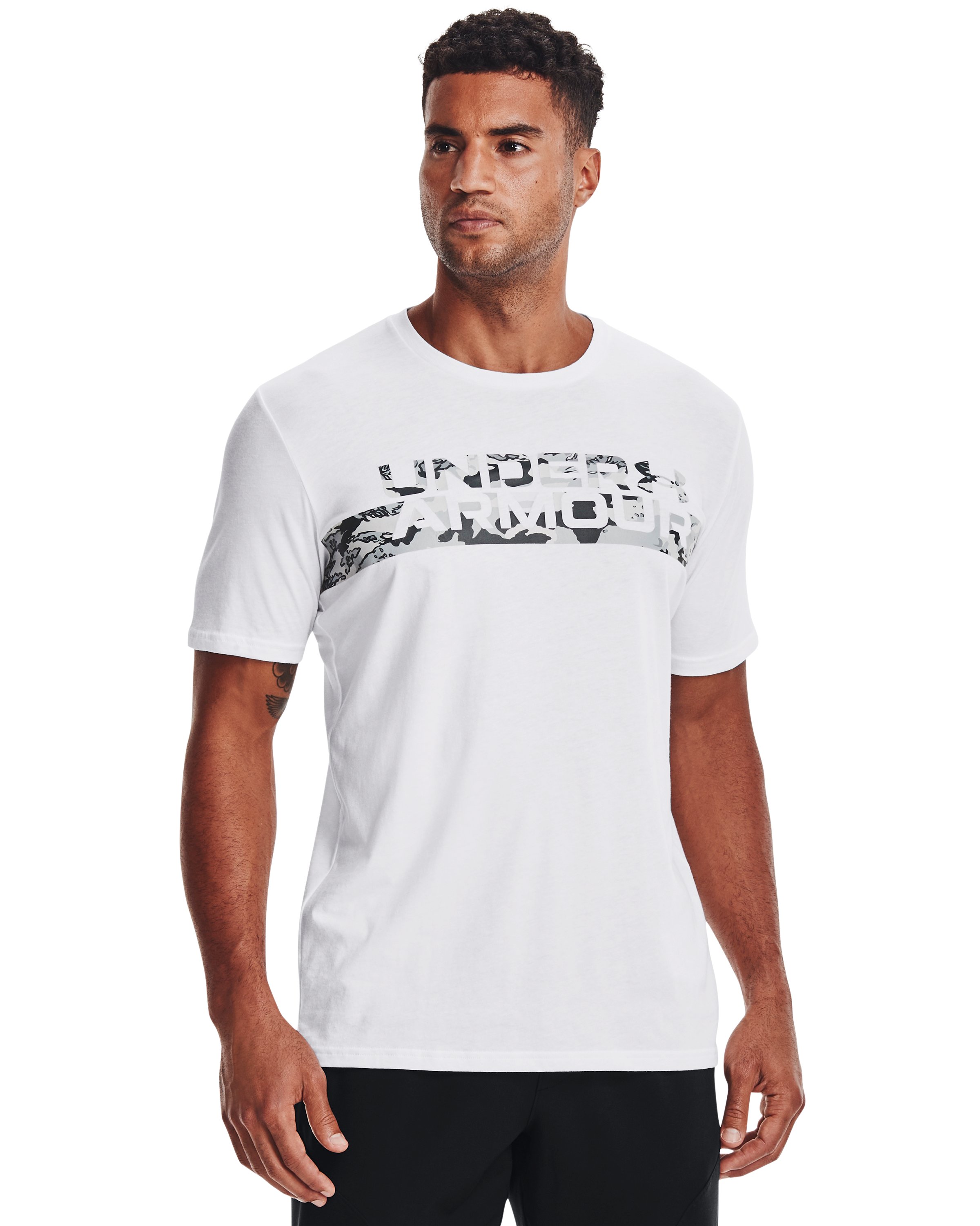 UA Camo Chest Stripe Men's Short Sleeve 4