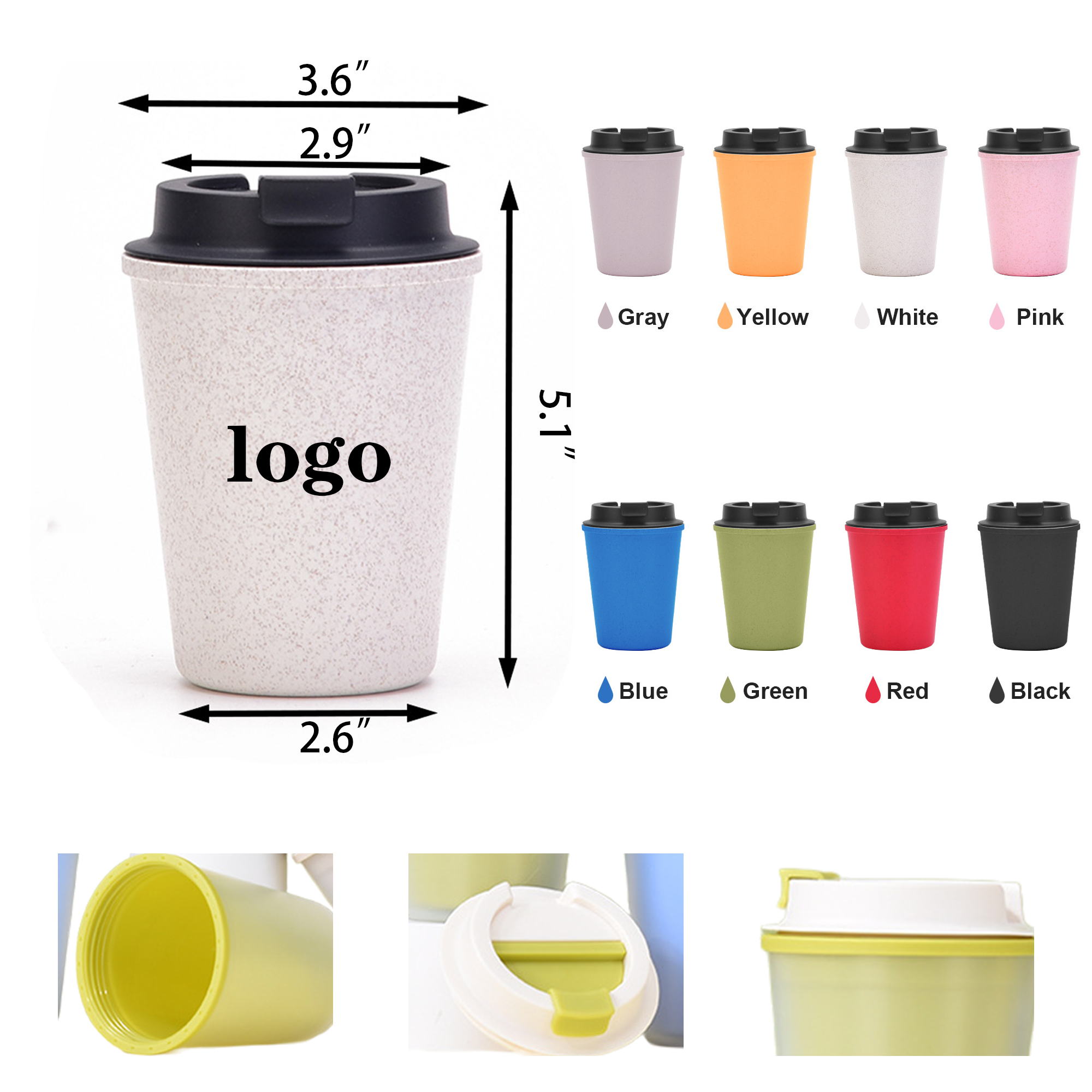 12oz Double layered Customized Coffee Cup 2
