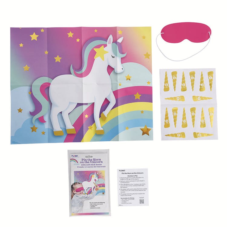 Pin the Horn on the Unicorn Party Game Sets - 15" x 18.5" 2