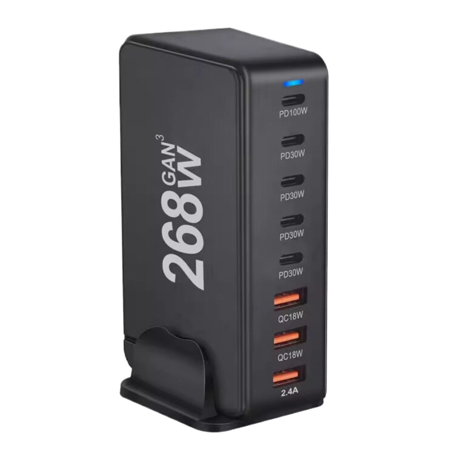 8-Port USB Speed Charge Station - 268 W 11