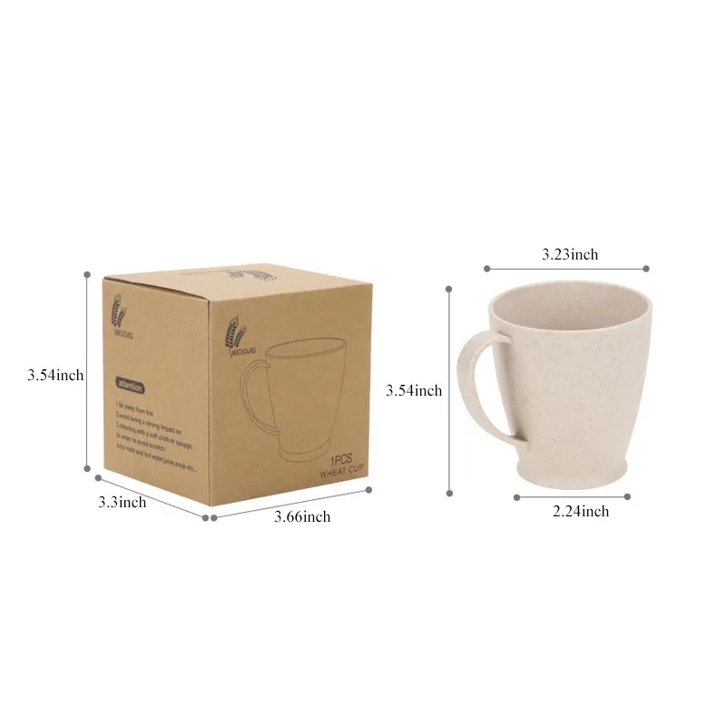 7 Oz. Eco-Friendly Wheat Straw Lightweight Cup 5
