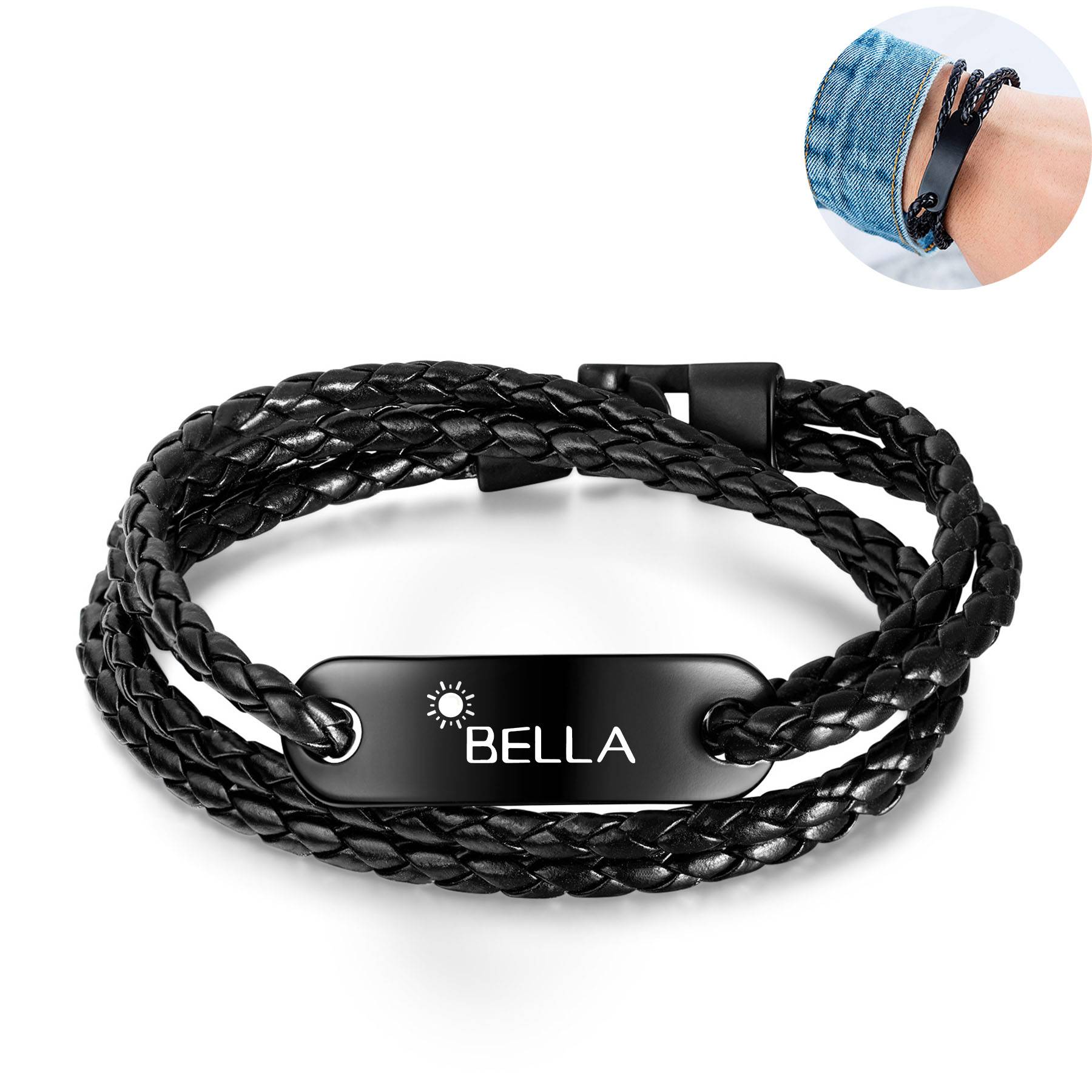 PU engraved bracelet 2