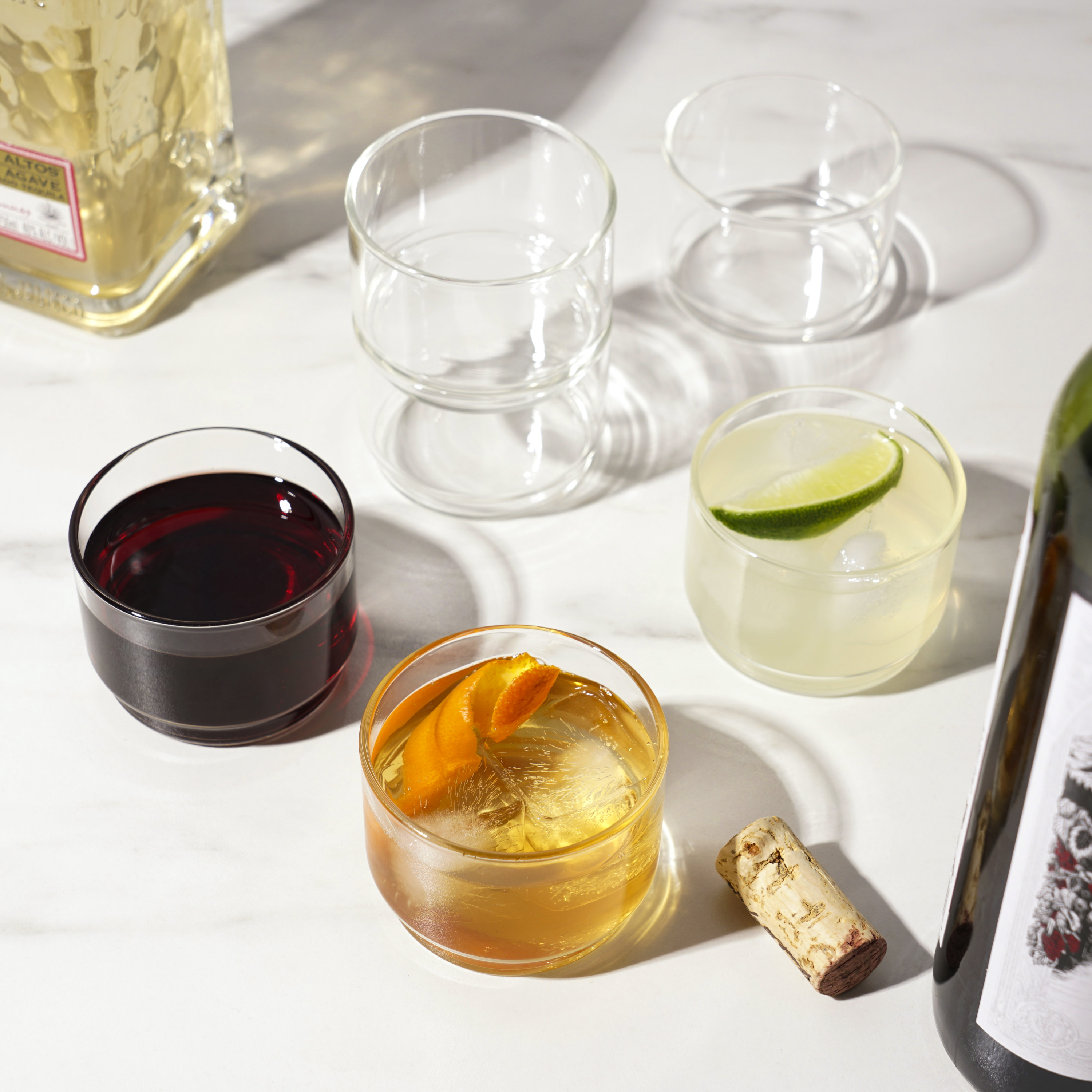 Viski® Raye Bodega Glasses, set of 6 5