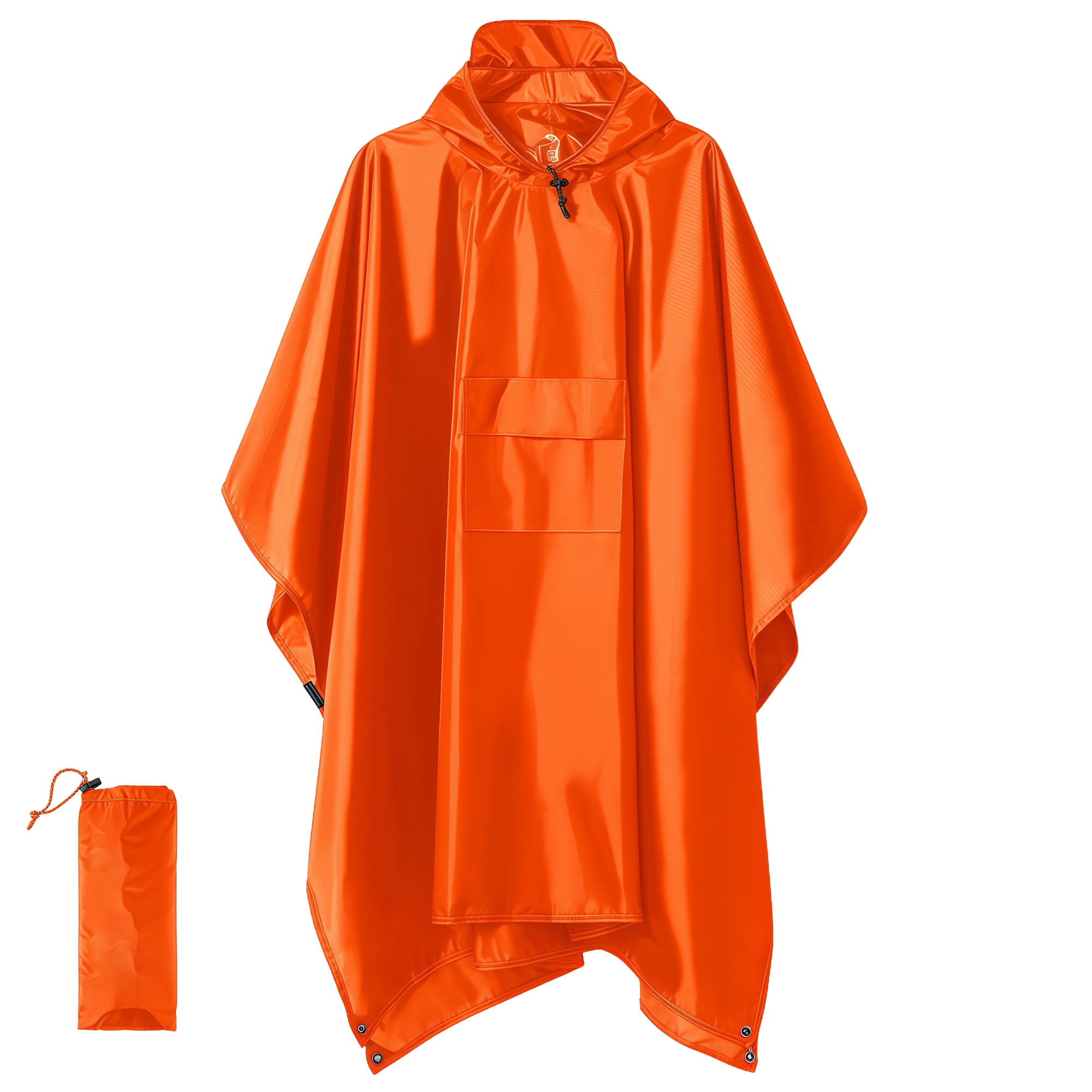 3-in-1 Poncho Raincoat for Outdoor Cycling Hiking 8