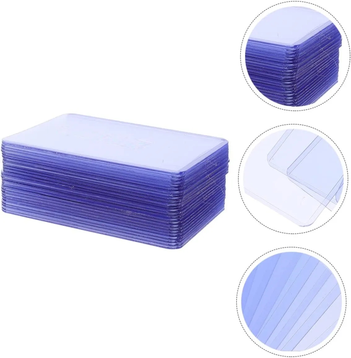 PVC Hard Plastic Card Sleeves Holder 2