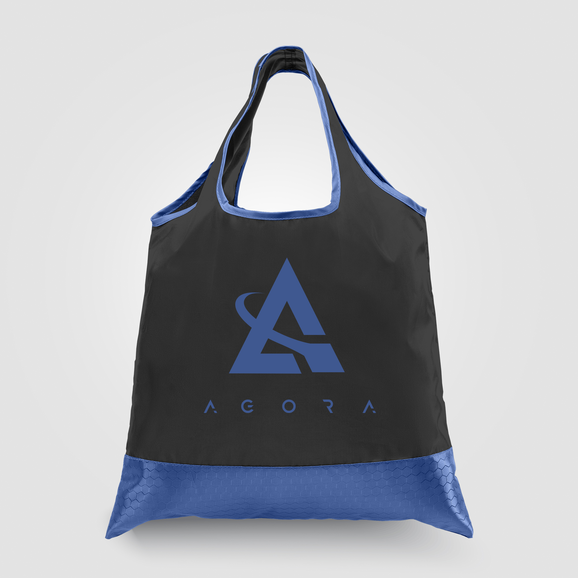 Zurich - Foldaway Shopping Tote Bag - 210D Polyester, 420D RipStop Trim 8