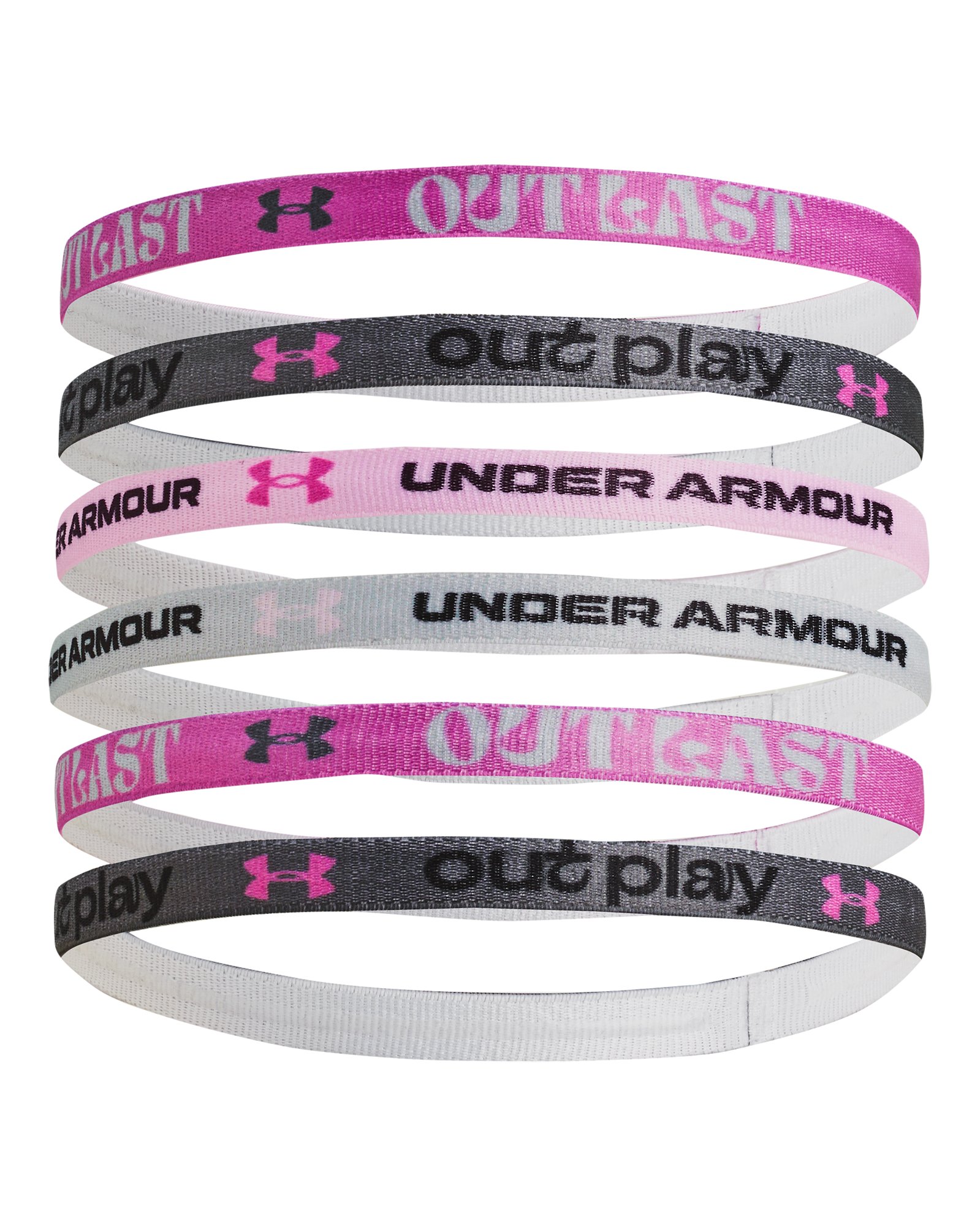 UA Graphic Girls' 6 Pack Headbands 8