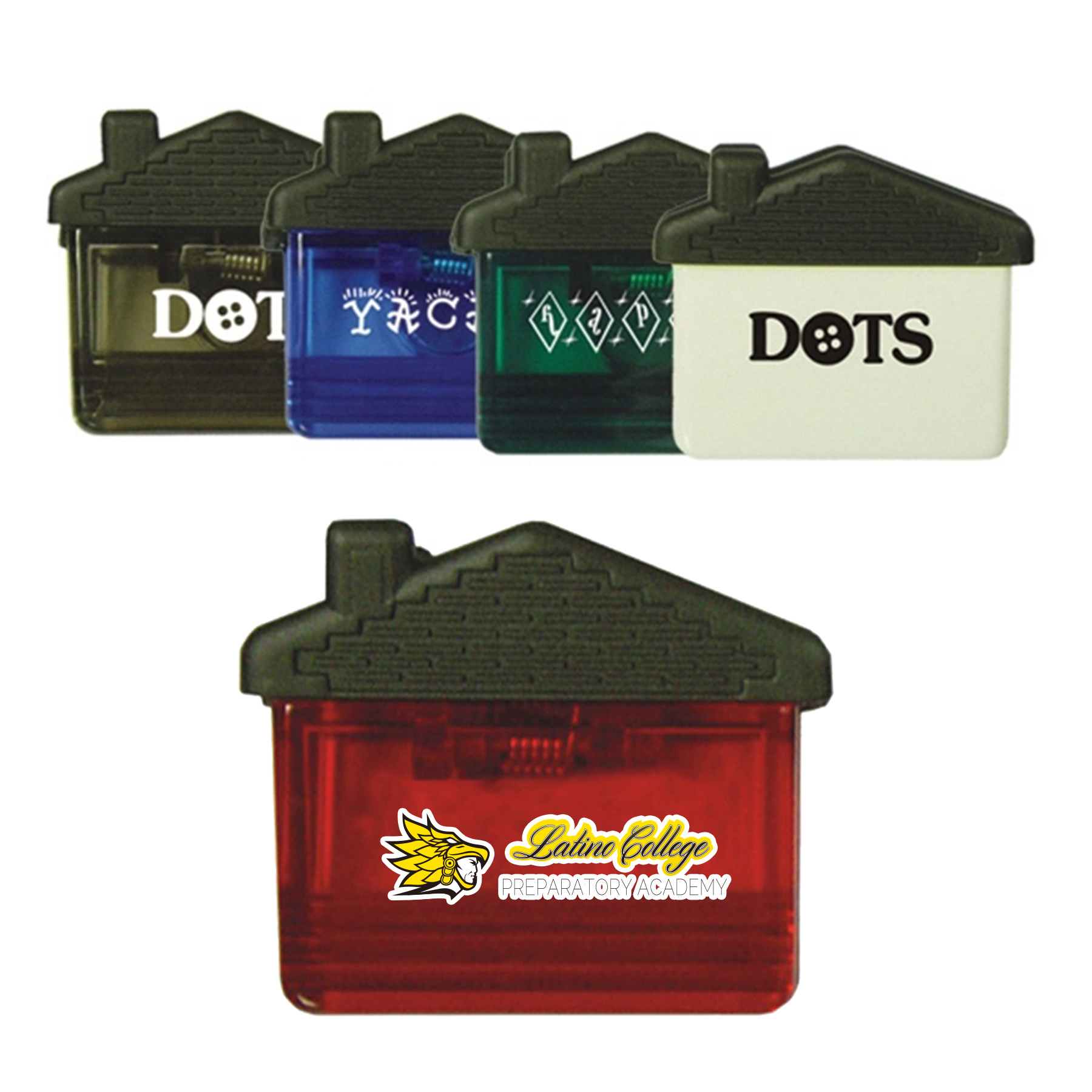 House Shape Memo Clip w/Magnet on back 12