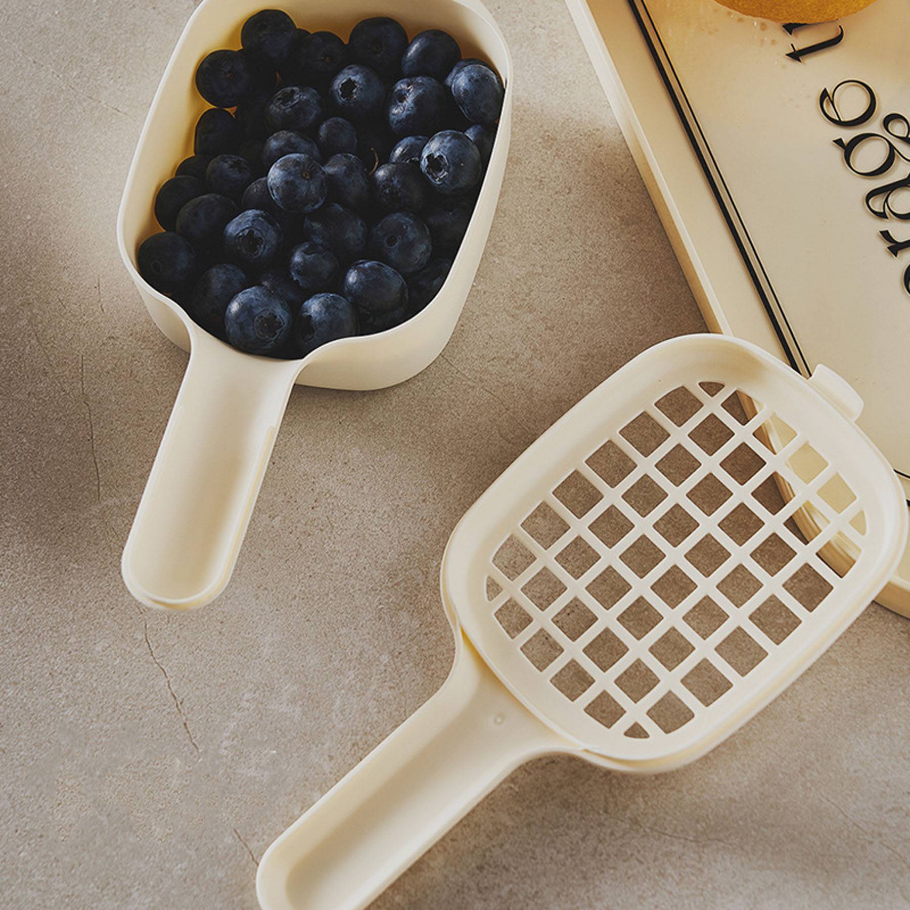 Fruit Washing Bowl Drain Basket with Handle 4