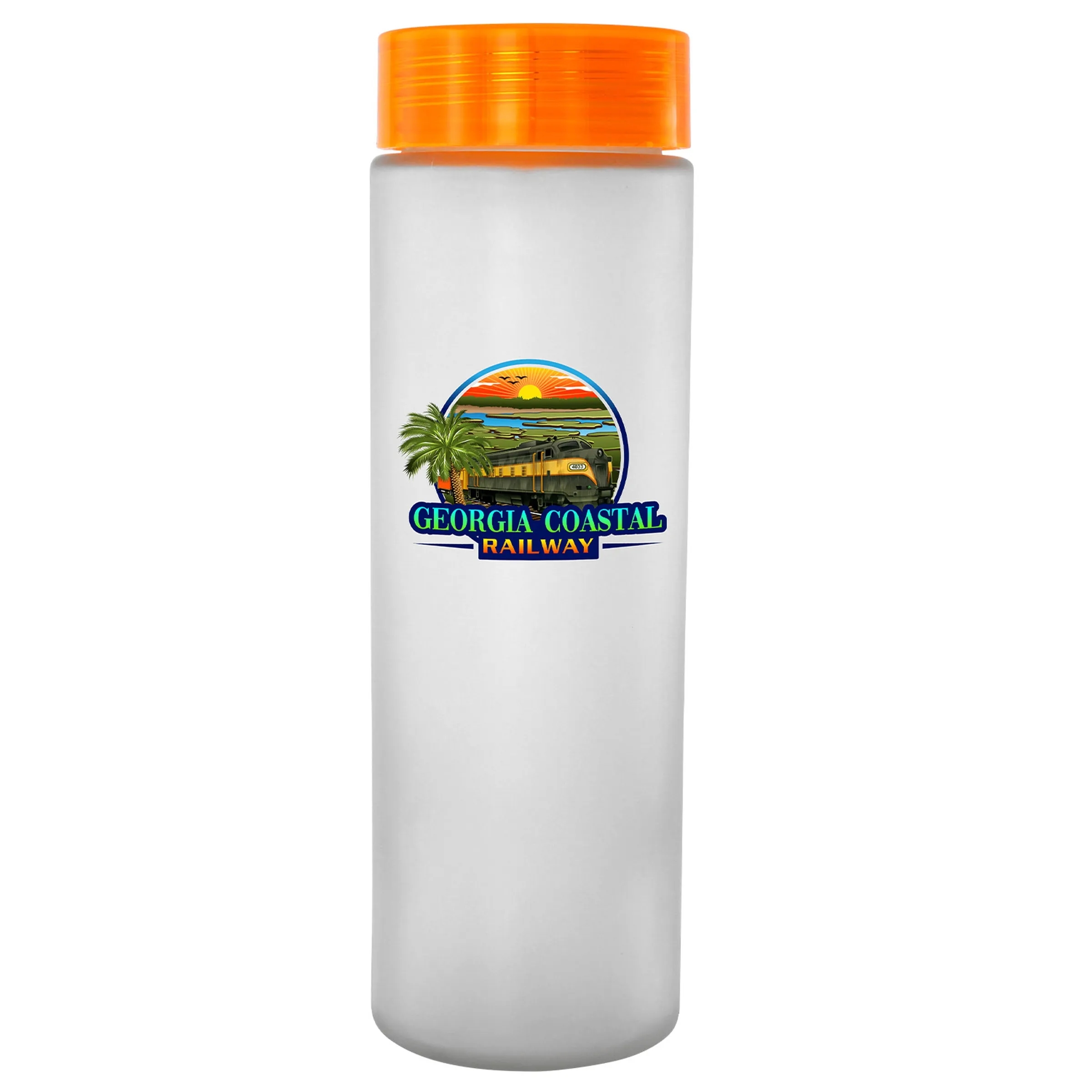 Clear View 22 oz. Full Color Frosted Glass Bottle 6