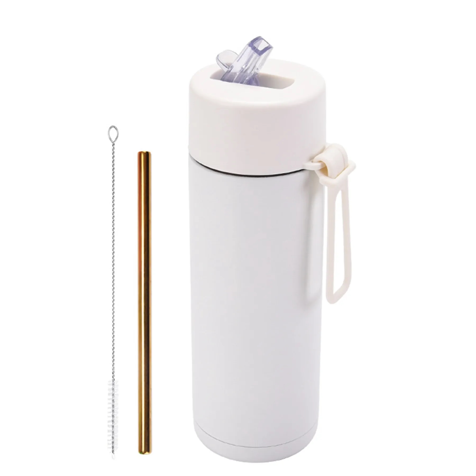 22 Oz. Stainless Steel Straw Cup with Silicone Strap 9
