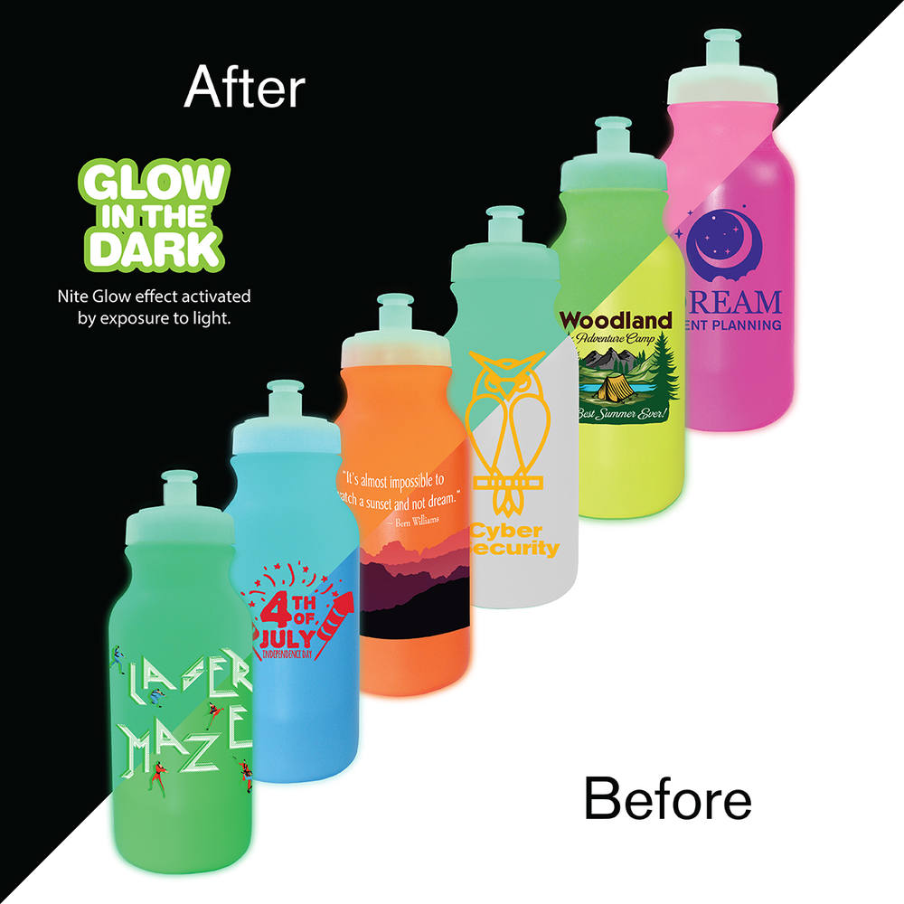 20 oz. Nite Glow Value Cycle Bottle with Push 'n Pull Cap 9