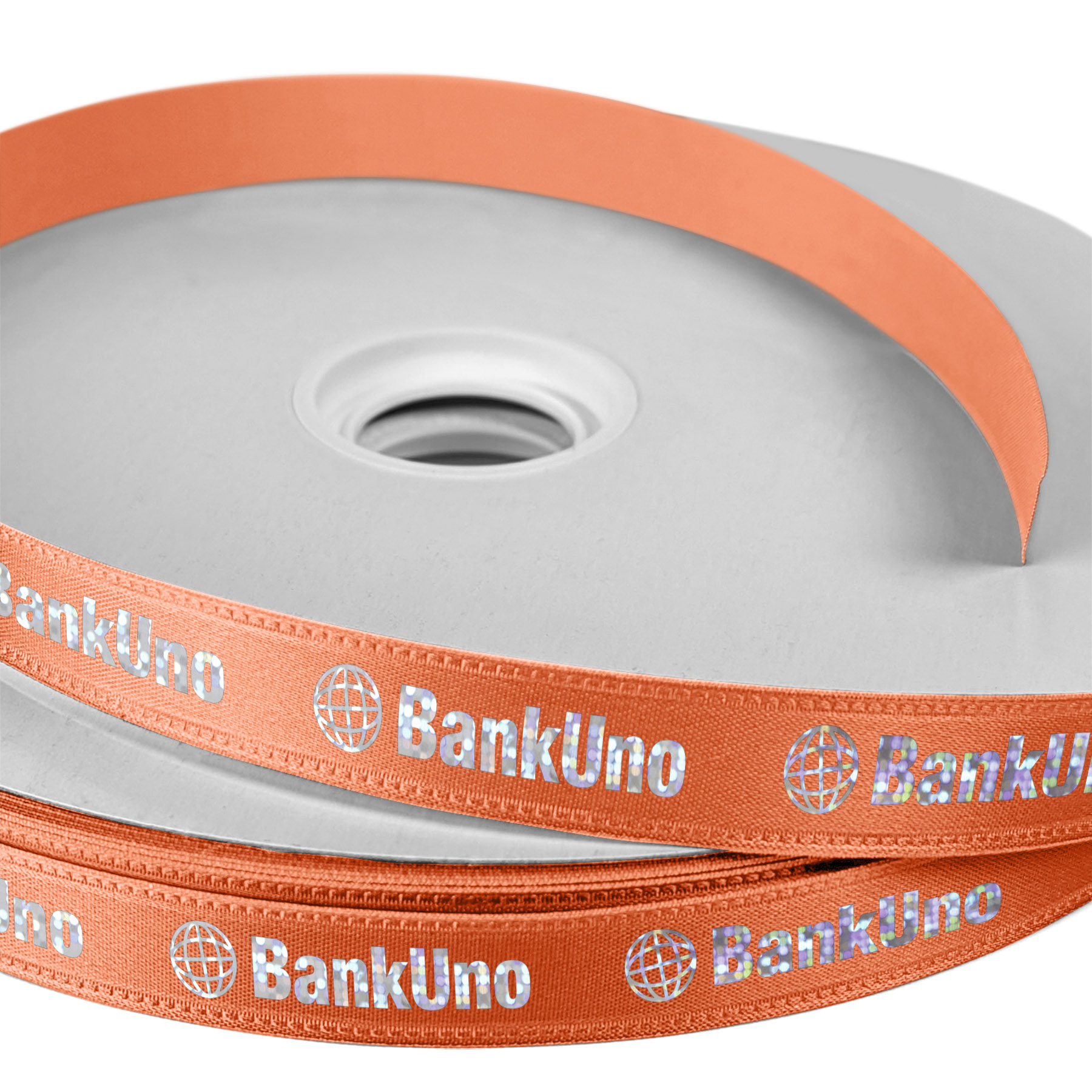5/8" Badge Satin Ribbon - 50yd Roll - Foil Print 30
